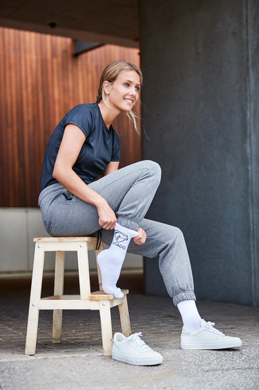 Catago Polly Logo Mid Length Sock| Online For Equine