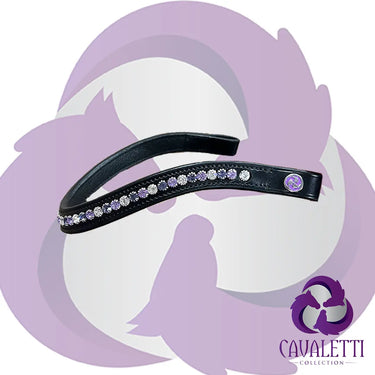 Cavaletti Collection Purple Rivoli Crystal Browband| Online For Equine