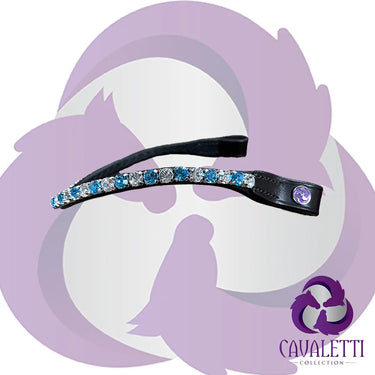 Cavaletti Collection Silver & Blue Preciosa Crystal Browband| Online For Equine