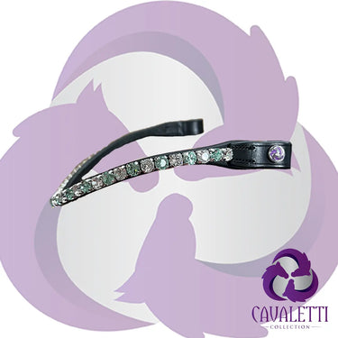 Cavaletti Collection Silver & Green Preciosa Crystal Browband| Online For Equine