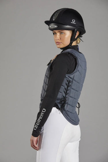 Buy the Champion Gunmetal Grey Titanium Adults Ti22 Body Protector | Online for Equine