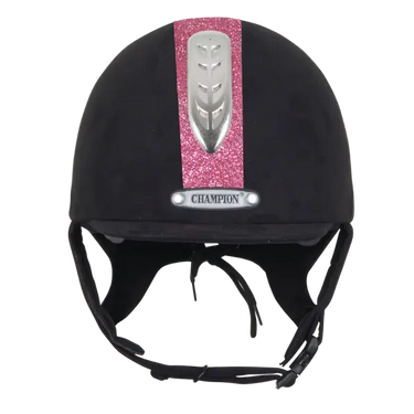 Champion Junior X-Air Black / Pink Dazzle Plus Riding Hat| Online For Equine