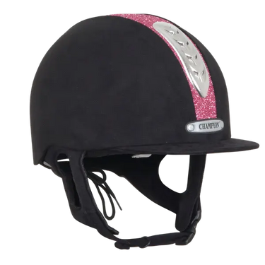 Champion Junior X-Air Black / Pink Dazzle Plus Riding Hat| Online For Equine