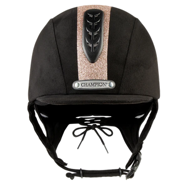 Champion Junior X-Air Black / Rose Gold Dazzle Plus Riding Hat| Online For Equine