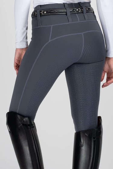 Buy Mochara Full Seat Pull On Equestrian Breeches in Charcoal Grey | Online for Equine