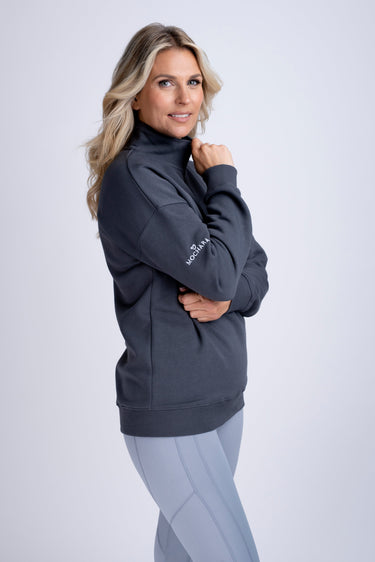 Buy Mochara Half Zip Sweatshirt in Charcoal Grey | Online for Equine