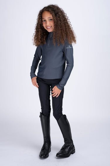 Mochara Technical Base Layer in Charcoal Recycled Young Rider