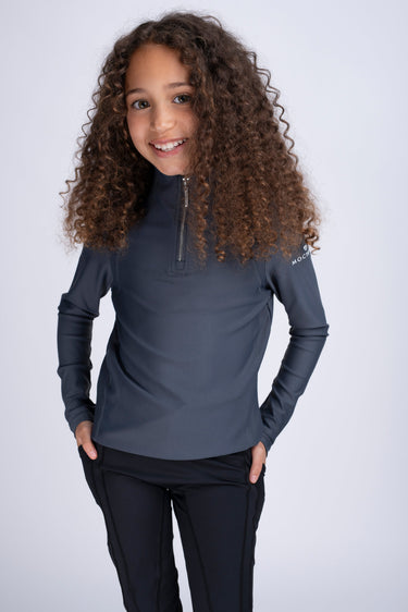 Mochara Technical Base Layer in Charcoal Recycled Young Rider