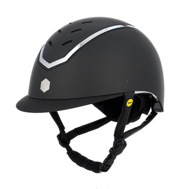 Buy Charles Owen EQX Kylo Black Matte & Silver MIPS Adjustable Riding Hat| Online for Equine