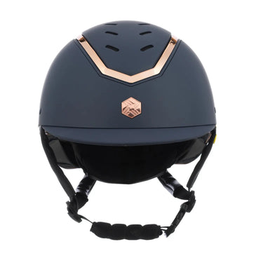 Charles Owen EQX Kylo Navy Matte & Rose Gold MIPS Adjustable Riding Hat| Online For Equine
