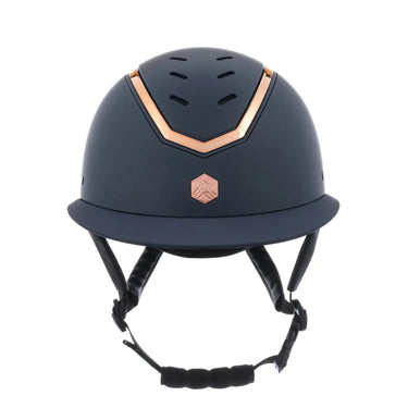 Charles Owen EQX Kylo Navy Matte & Rose Gold Wide Peak MIPS Adjustable Riding Hat| Online For Equine