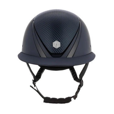 Charles Owen EQx Hyda Wide Peak MIPS Riding Helmet - Navy Matte / Navy Gloss (Carbon)