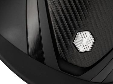 Charles Owen EQx Hyda Wide Peak MIPS Riding Helmet - Black Matte / Black Gloss (Carbon)