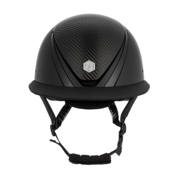 Charles Owen EQx Hyda Wide Peak MIPS Riding Helmet - Black Matte / Black Gloss (Carbon)