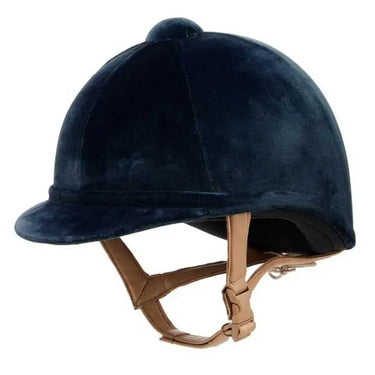 Buy Charles Owen Navy Hampton Velvet Show Hat | Online for Equine