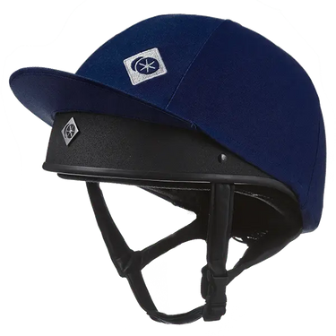 Buy the Charles Owen Navy Traditional Coloured Hat Silk | Online for Equine