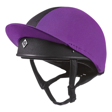 Buy the Charles Owen Purple Pro II Plus Lycra Hat Silk | Online for Equine