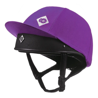 Buy the Charles Owen Purple Traditional Coloured Hat Silk | Online for Equine