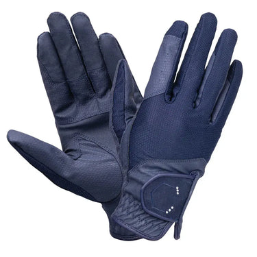 Coldstream Blakelaw Diamante Riding Gloves Navy/Silver| Online For Equine