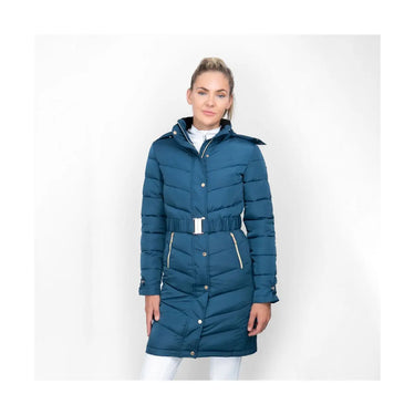 Buy Coldstream Branxton Long Ladies Cool Slate Blue Quilted Coat| Online for Equine