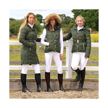 Buy Coldstream Branxton Long Ladies Fern Green Quilted Coat| Online for Equine