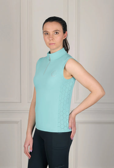 Coldstream Cranshaws Sleeveless Base Layer Baltic Blue| Online For Equine