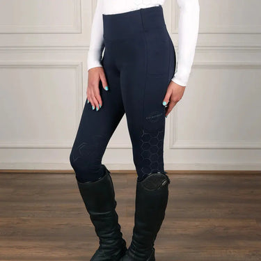 Coldstream Ecclaw Elite Compression Riding Tights Navy| Online For Equine