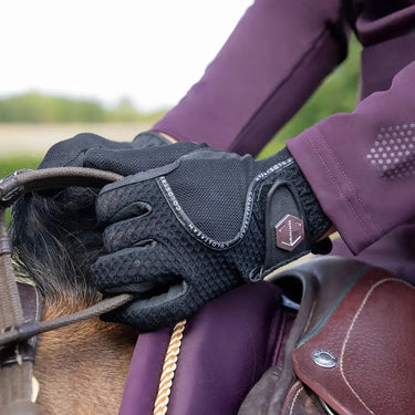 Coldstream Next Generation Swinton Combi Mesh Summer Riding Gloves Black| Online For Equine