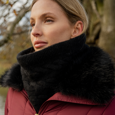 Buy Toggi Connaught Womens Knit & Faux Fur Snood | Online for Equine