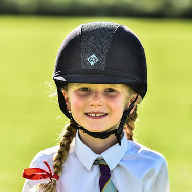 Buy Charles Owen Black Sparkly YR8 Riding Hat | Online for Equine