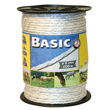 Corral Basic  Fencing Rope C/W Tinned Iron Wires 200M| Online For Equine