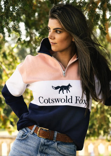 Cotswold Fox Cirencester Blush Pink Quarter Zip| Online For Equine