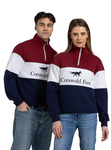 Cotswold Fox Cirencester Burgundy Quarter Zip| Online For Equine