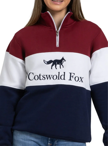 Cotswold Fox Cirencester Burgundy Quarter Zip| Online For Equine