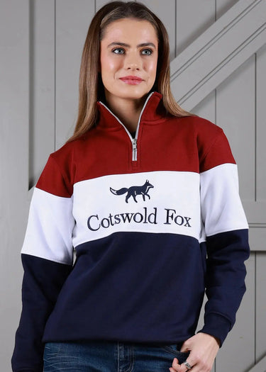 Cotswold Fox Cirencester Burgundy Quarter Zip| Online For Equine