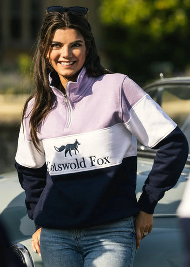 Cotswold Fox Cirencester Lilac Quarter Zip| Online For Equine