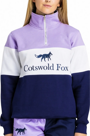 Cotswold Fox Cirencester Lilac Quarter Zip| Online For Equine