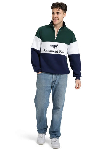 Cotswold Fox Cirencester Racing Green Quarter Zip| Online For Equine