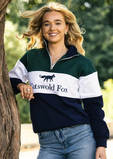 Cotswold Fox Cirencester Racing Green Quarter Zip| Online For Equine