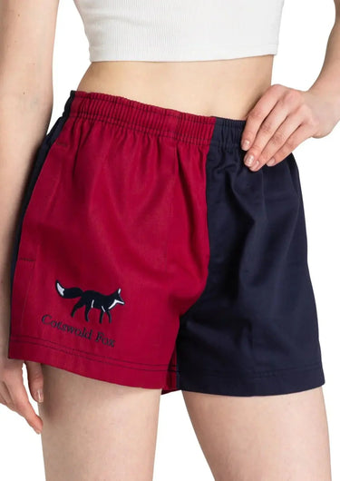 Cotswold Fox Harlequin Burgundy Shorts| Online For Equine