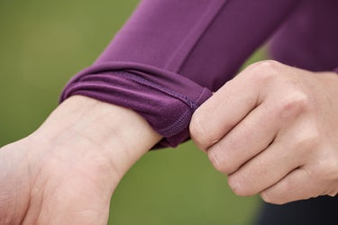 Dublin Brushed Long Sleeve Riding Top Purple Violet