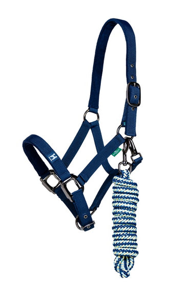 Horseware Ireland Newmarket Headcollar & Leadrope Witney Navy
