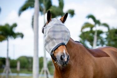 Horseware Ireland Newmarket Fly Mask (No Ears)- Witney Charcoal