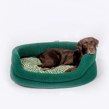 Danish Design Fleece Slumber Bed Green Herringbone| Online For Equine