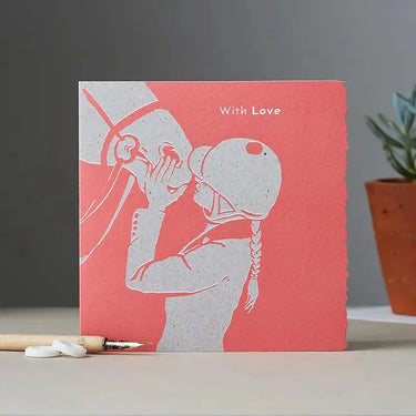 Deckled Edge Colour Block Pony Card| Online For Equine