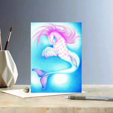 Deckled Edge Colour Block Pony Card| Online For Equine