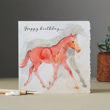 Deckled Edge Fanciful Dolomite Card| Online For Equine