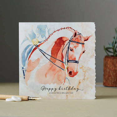 Deckled Edge Fanciful Dolomite Card| Online For Equine