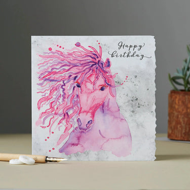Deckled Edge Fanciful Dolomite Card| Online For Equine