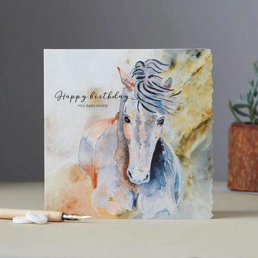 Deckled Edge Fanciful Dolomite Card| Online For Equine